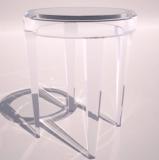 Acrylic side table