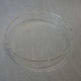 Clear round acrylic tray
