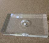 Rectangular Clear Acrylic Lamp Base