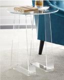 Round shape acrylic side table