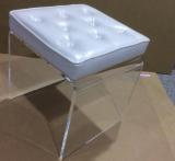 Acrylic hot bent Stool with cushion