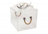 Side table with Rope handle Square shape