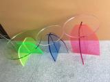 Red / Blue/Green transparent acrylic round table sets