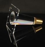 Round Turned acrylic legs with gold ferrule
